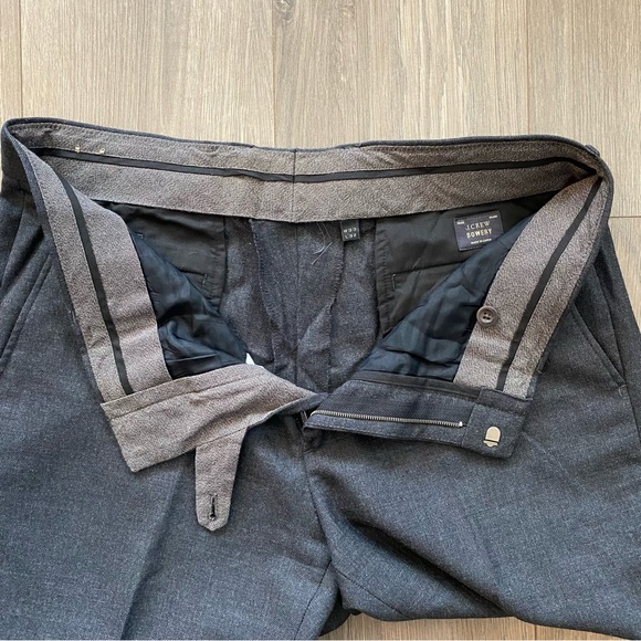 J. Crew Men’s Bowery Slim Fit Wool Trouser Pant W33 x L32 - Picture 4 of 10